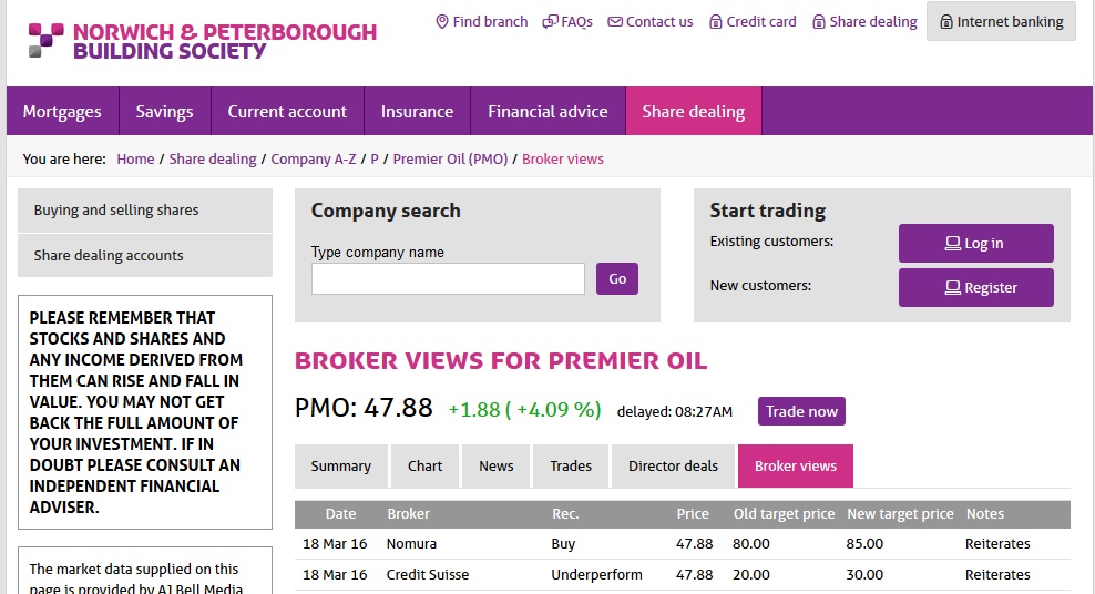 Premier Oil plc - Explorer & Producer 901713