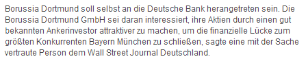 BVB keine lohnende Aktie !! 730327