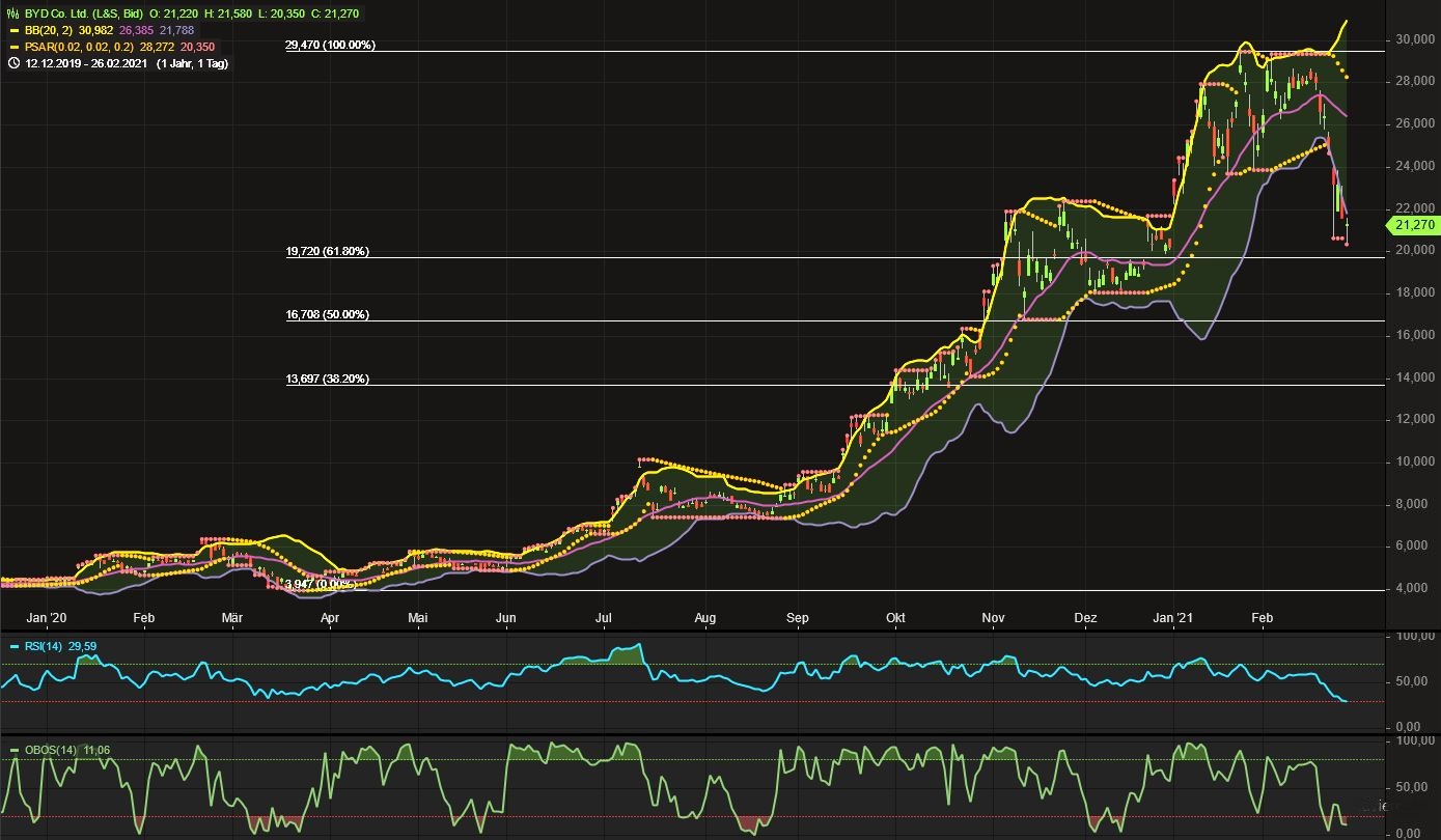 Auto- und Batterien-Herstellers BYD 1236768
