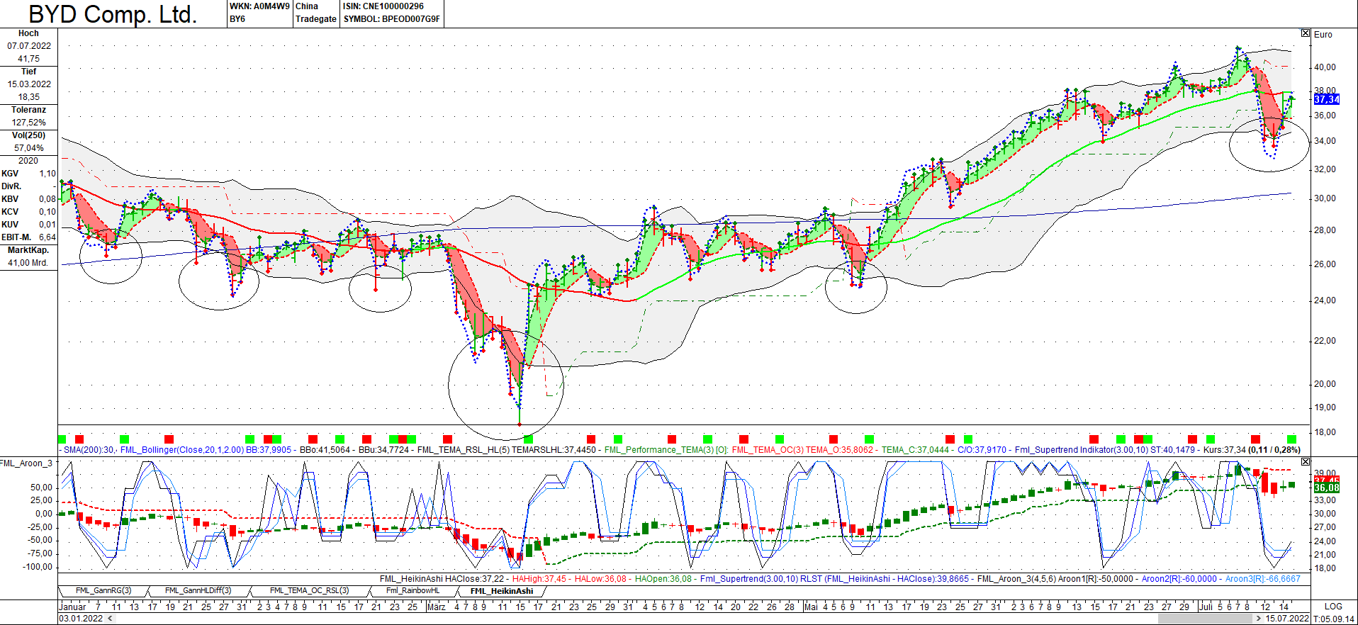 Auto- und Batterien-Herstellers BYD 1323938