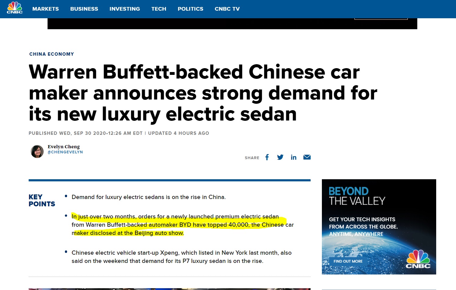 Auto- und Batterien-Herstellers BYD 1204054