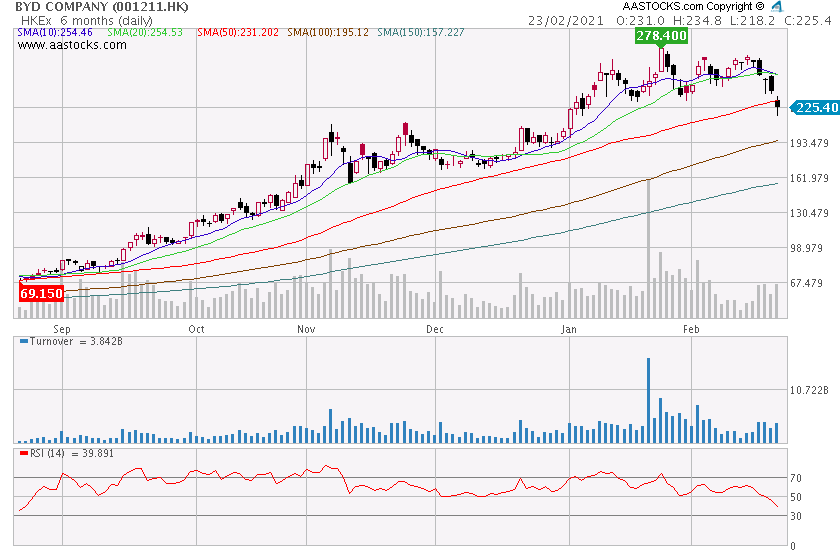 Auto- und Batterien-Herstellers BYD 1235408