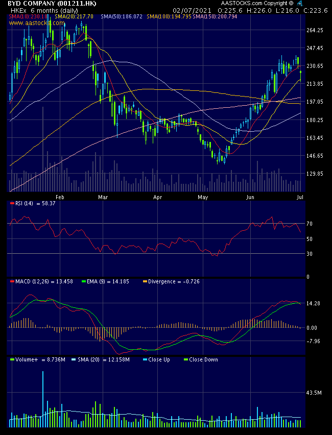 Auto- und Batterien-Herstellers BYD 1261630