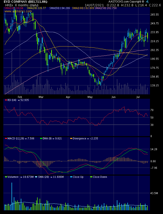 Auto- und Batterien-Herstellers BYD 1263570