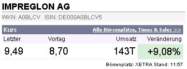 IMPREGLON AG aus Lüneburg ! 62201