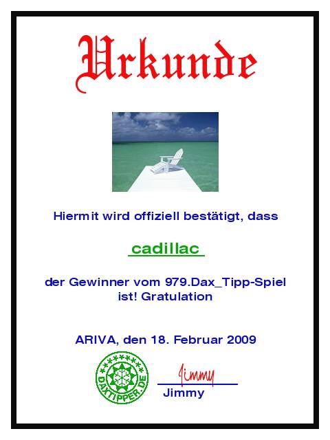 980.DAX Tipp-Spiel Do,19.02.09.17.45 Uhr 217220