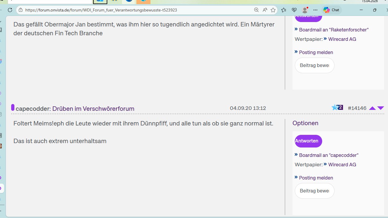Meine Wirecard-Gewinne - Thread! 1515409