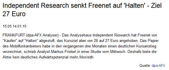 Freenet Group - WKN A0Z2ZZ 827175