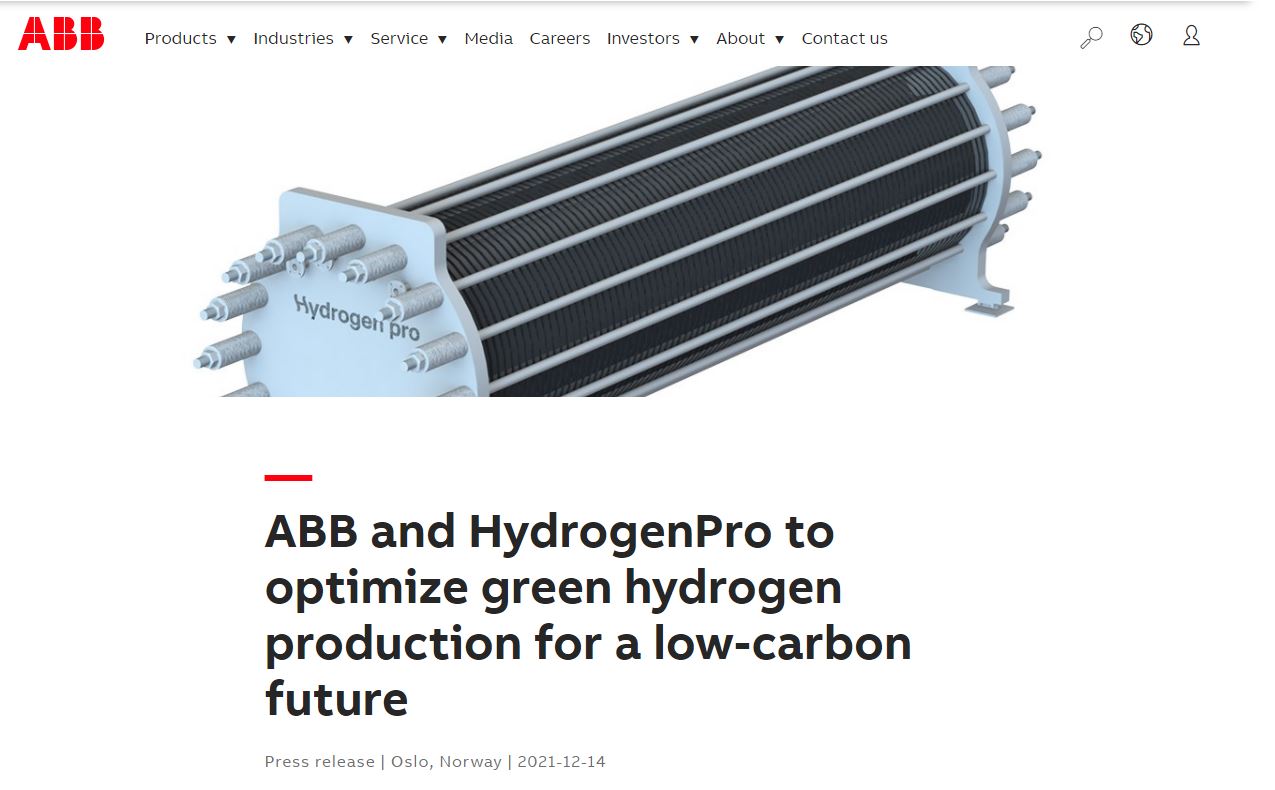 HydrogenPro der Player für Clean Energy, Norwegen 1288925