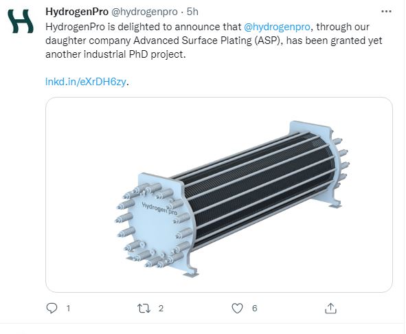 HydrogenPro der Player für Clean Energy, Norwegen 1321945