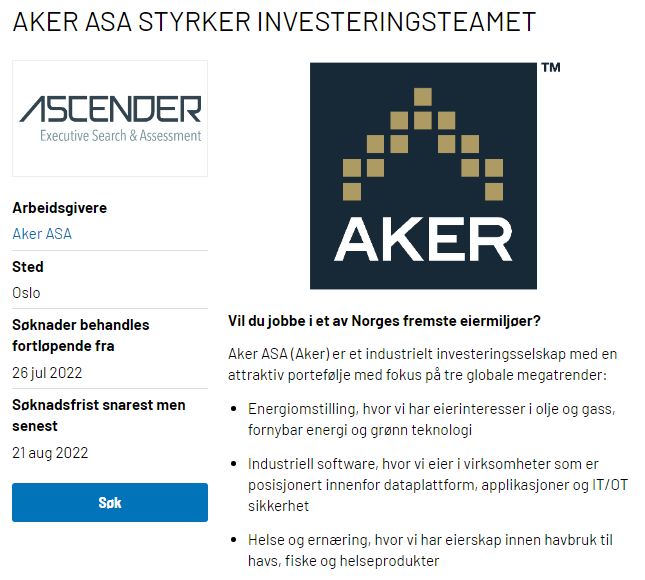 AKER Horizons AS 1325522