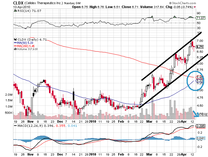 Celldex Therapeutics garantierte 100 % bis 06/10 313170