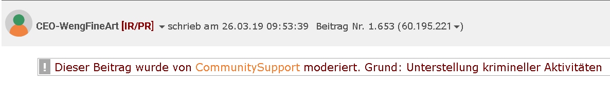 WENG FINE ART (518160) Geld mit Kunst... 1320105