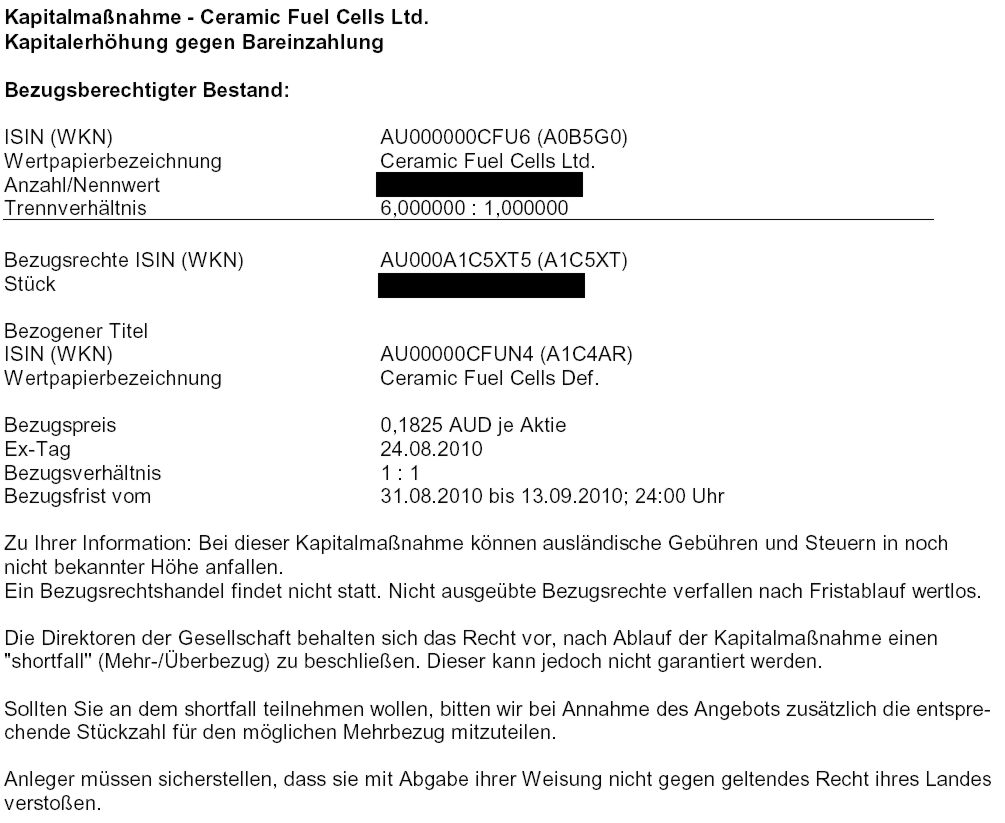 Ceramic Fuel Cells Die Rakekte kommt! Der Anfang 341821