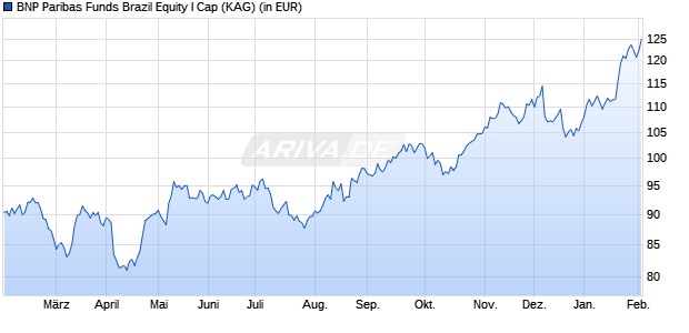 Performance des BNP Paribas Funds Brazil Equity I Cap (WKN A0LFY4, ISIN LU0265342161)