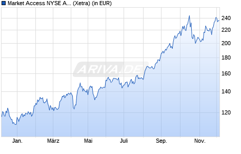 Performance des Market Access NYSE Arca Gold BUGS Index UCITS ETF (WKN A0MMBG, ISIN LU0259322260)