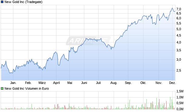 New Gold Aktie Chart