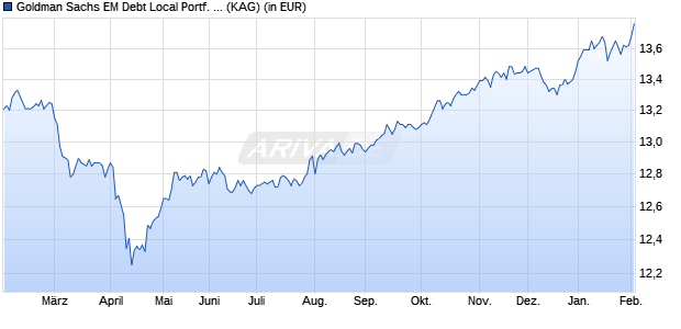 Performance des Goldman Sachs EM Debt Local Portf. E Acc. (WKN A0M9WF, ISIN LU0302284640)