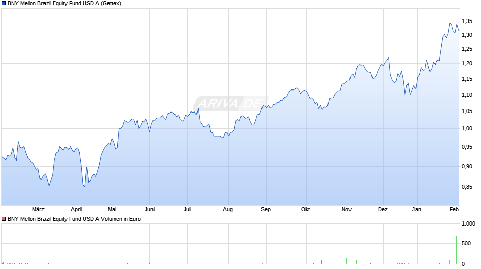 BNY Mellon Brazil Equity Fund USD A Chart