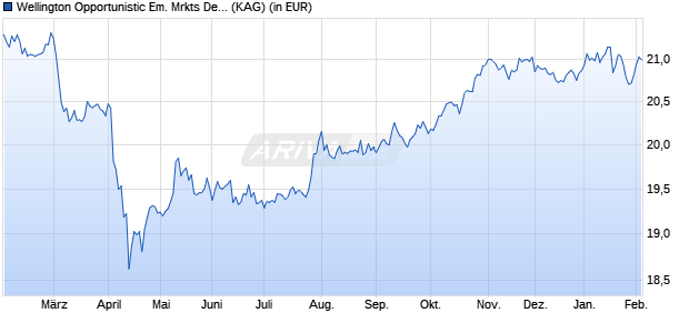 Performance des Wellington Opportunistic Em. Mrkts Debt Fund USD S AccU (WKN A0RMXN, ISIN IE00B3DJ3J46)