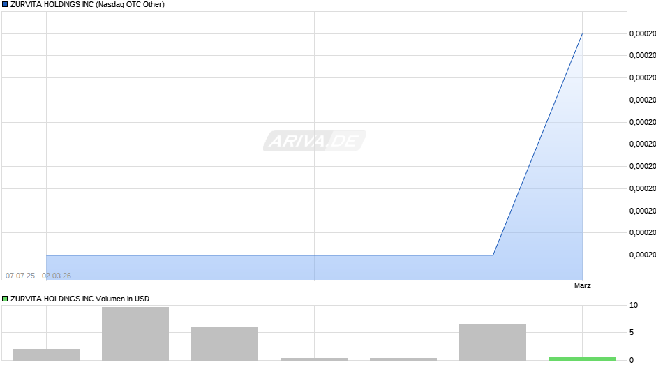 ZURVITA HOLDINGS Chart