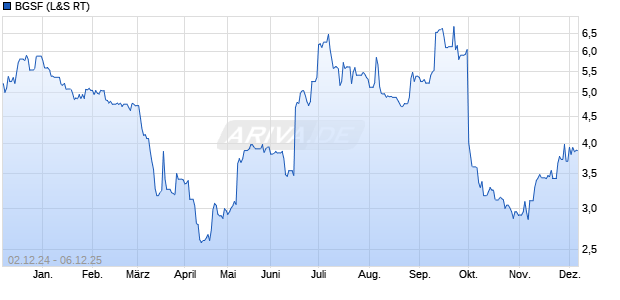 BGSF Aktie Chart