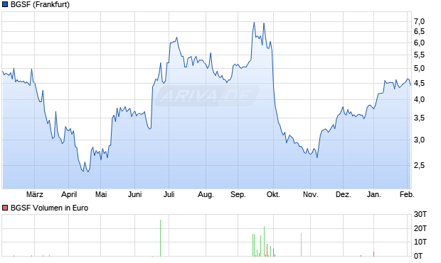 BGSF Aktie Chart