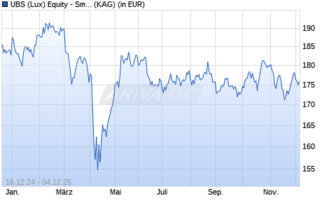 Performance des UBS (Lux) Equity - Small Caps Europe Sust. (EUR) (USD h) P-a (WKN A1112U, ISIN LU1056569806)