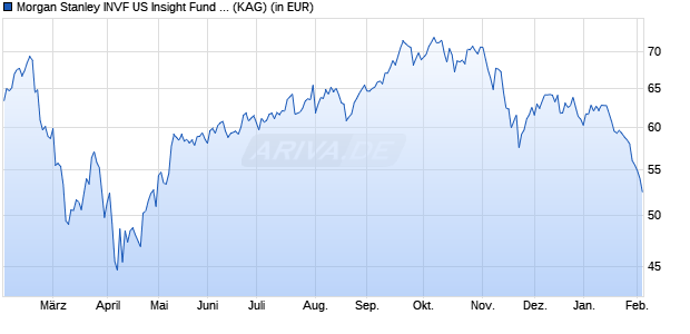 Performance des Morgan Stanley INVF US Insight Fund (USD) A (WKN A14V8G, ISIN LU1121084831)