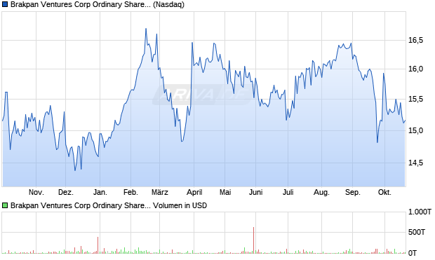 Brakpan Ventures Corp Ordinary Shares (Canada) Aktie Chart