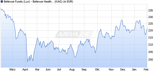 Performance des Bellevue Funds (Lux) - Bellevue Healthcare Strategy I USD (WKN A2ASDJ, ISIN LU1477742818)