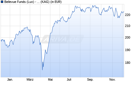 Performance des Bellevue Funds (Lux) - Bellevue Entre. Swiss Small&Mid B EUR (WKN A2ASDH, ISIN LU1477743899)