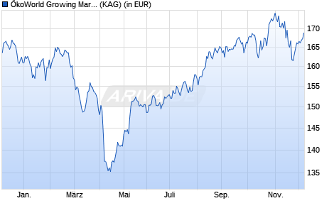 Performance des ÖkoWorld Growing Markets 2.0 T (WKN A2H8K4, ISIN LU1727504943)
