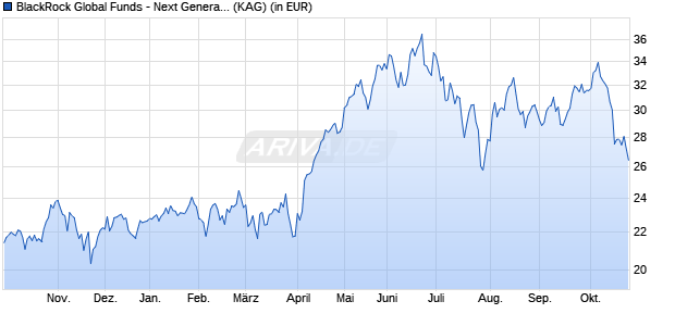 Performance des BlackRock Global Funds - Next Generation Technology D2 EUR H (WKN A2N4LK, ISIN LU1861216601)