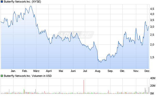 Butterfly Network Aktie Chart