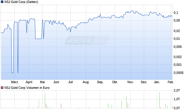 NSJ Gold Aktie Chart