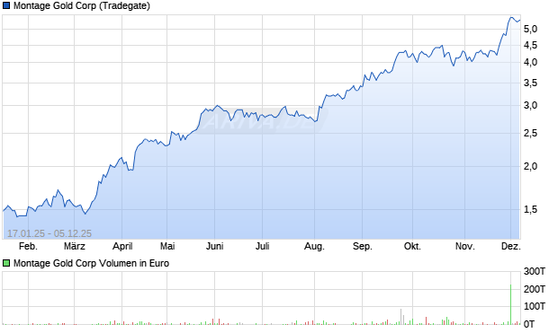 Montage Gold Aktie Chart