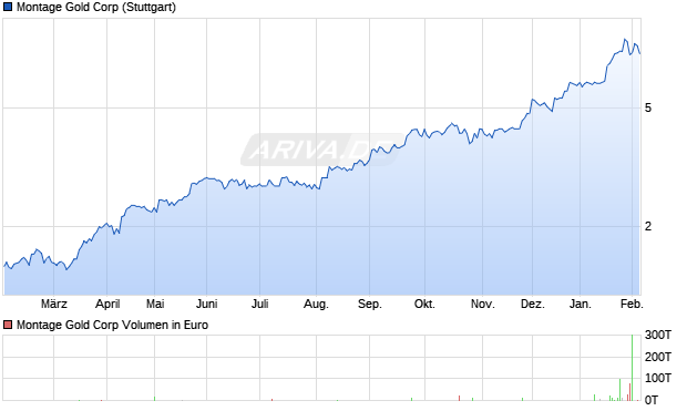 Montage Gold Aktie Chart