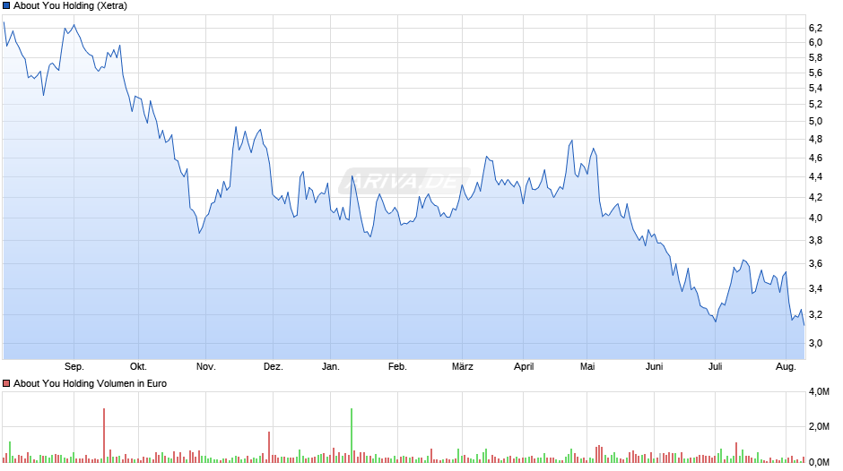 About You Holding Chart