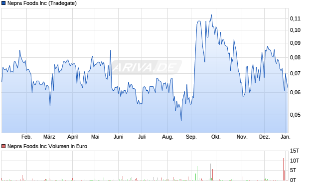 Nepra Foods Aktie Chart