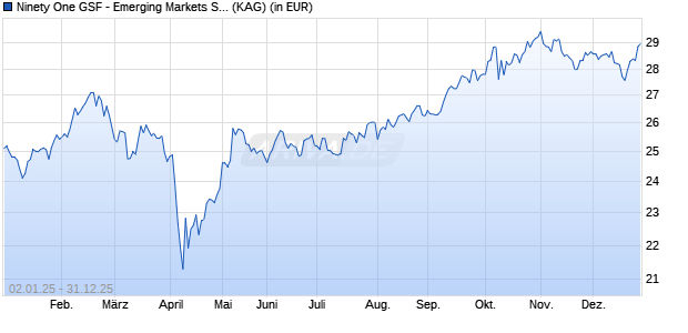Performance des Ninety One GSF - Emerging Markets Sustain. Equity IX Acc EUR (ISIN LU2536488724)