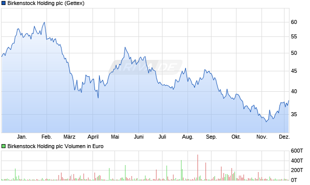 Birkenstock Holding Aktie Chart