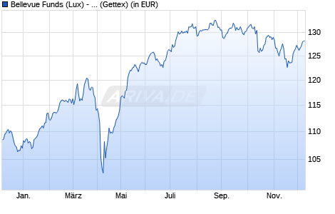 Performance des Bellevue Funds (Lux) - Bellevue Entrepr. Europe Small AB EUR (WKN A40D26, ISIN LU2811956460)