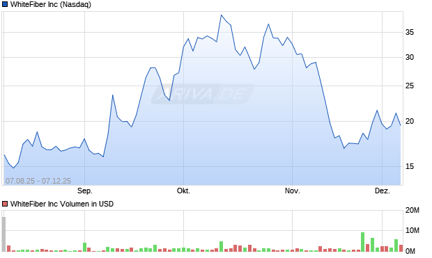 WhiteFiber Aktie Chart