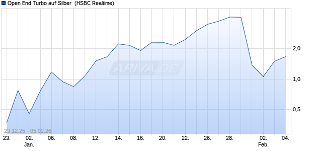 Open End Turbo auf Silber [HSBC Trinkaus & Burkha. (WKN: HM11PK) Chart