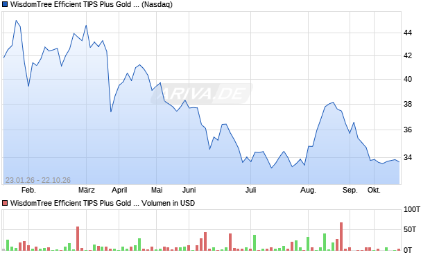 WisdomTree Efficient TIPS Plus Gold Fund Aktie Chart