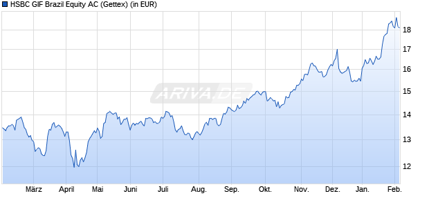 Performance des HSBC GIF Brazil Equity AC (WKN A0DJ0P, ISIN LU0196696453)