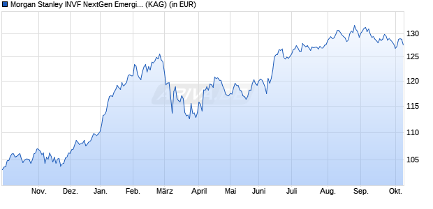 Performance des Morgan Stanley INVF NextGen Emerging Markets Fund I (WKN 579808, ISIN LU0118140184)