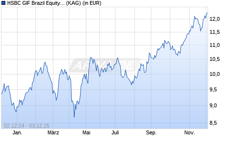 Performance des HSBC GIF Brazil Equity AD (WKN A0DNSL, ISIN LU0196696701)