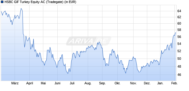 Performance des HSBC GIF Turkey Equity AC (WKN A0D9FL, ISIN LU0213961682)